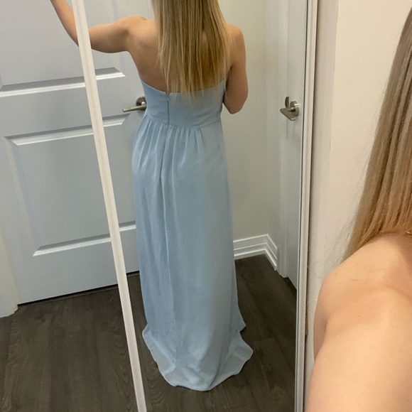 blue social bridesmaids gown - Picture 3 of 7